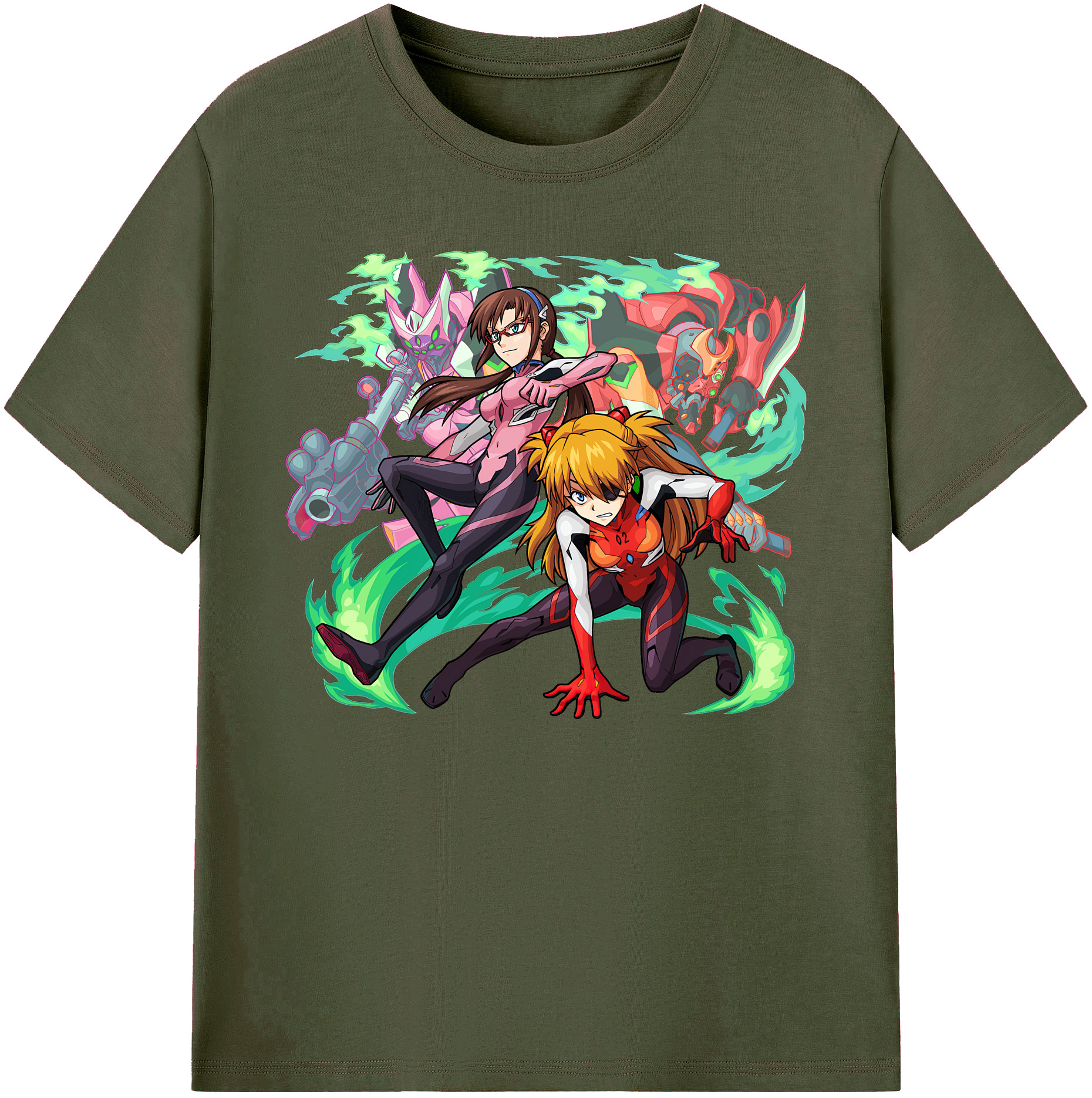 （画像用） EVA 新世紀エヴァンゲリオン 綿100％ メンズ半袖Tシャツ｜肌触りやわらか＆通気性